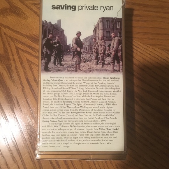 3 VHS VCR Movies Titanic Saving Private Ryan Schindler’s List - Picture 5 of 8